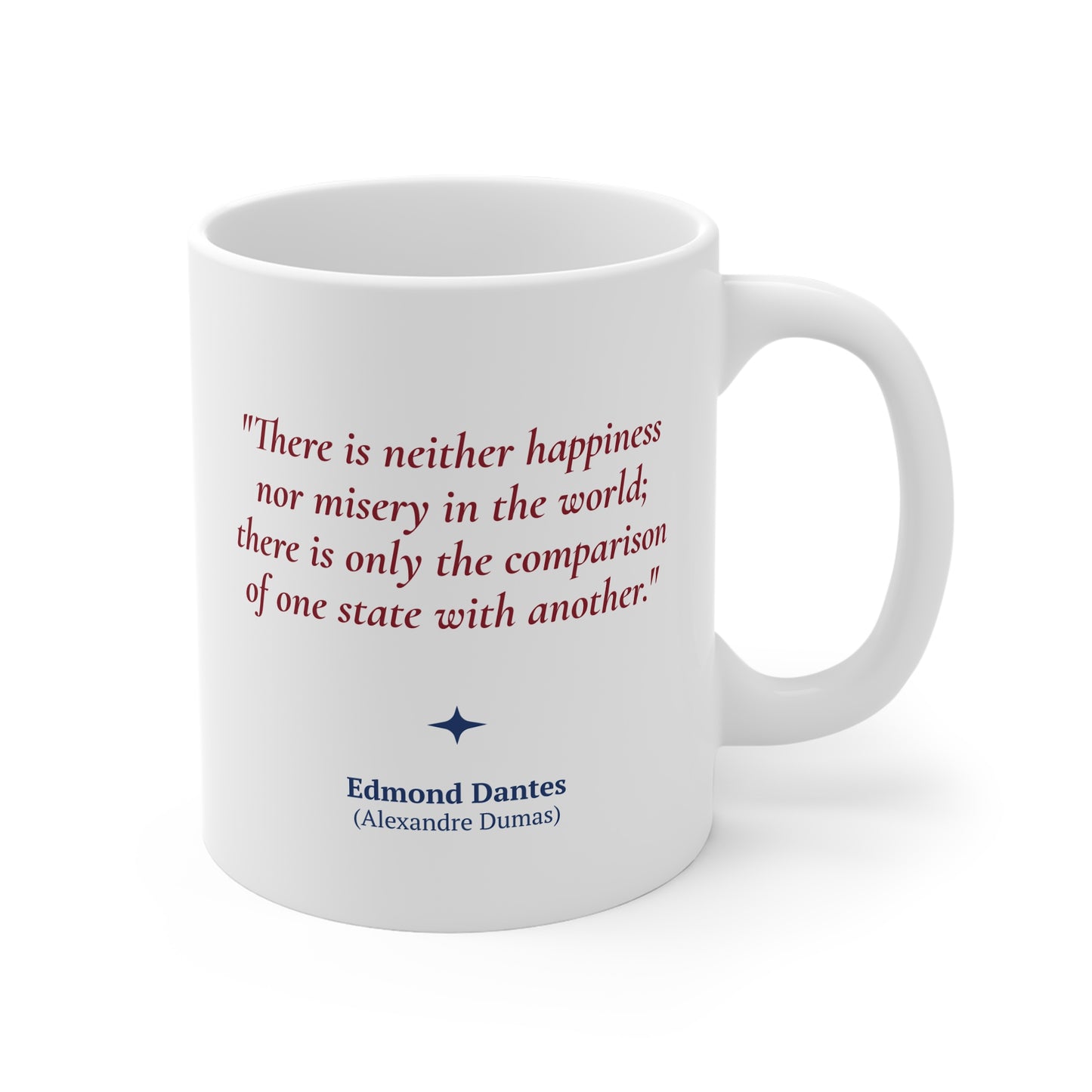 Alexandre Dumas Quote Coffee Mug 11oz Ceramic Classic Literature Gift