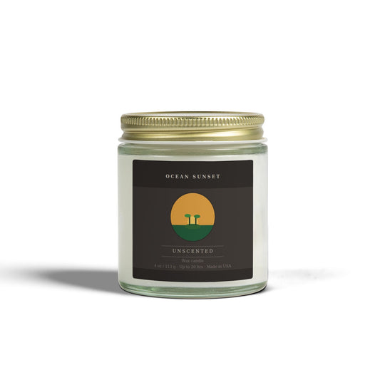Ocean Sunset | Unscented Candle | Hand-Poured in USA