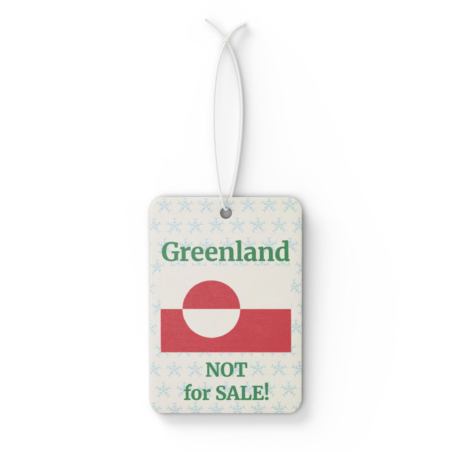Greenland: NOT for SALE! Original Car Air Freshener, by TokyoBill