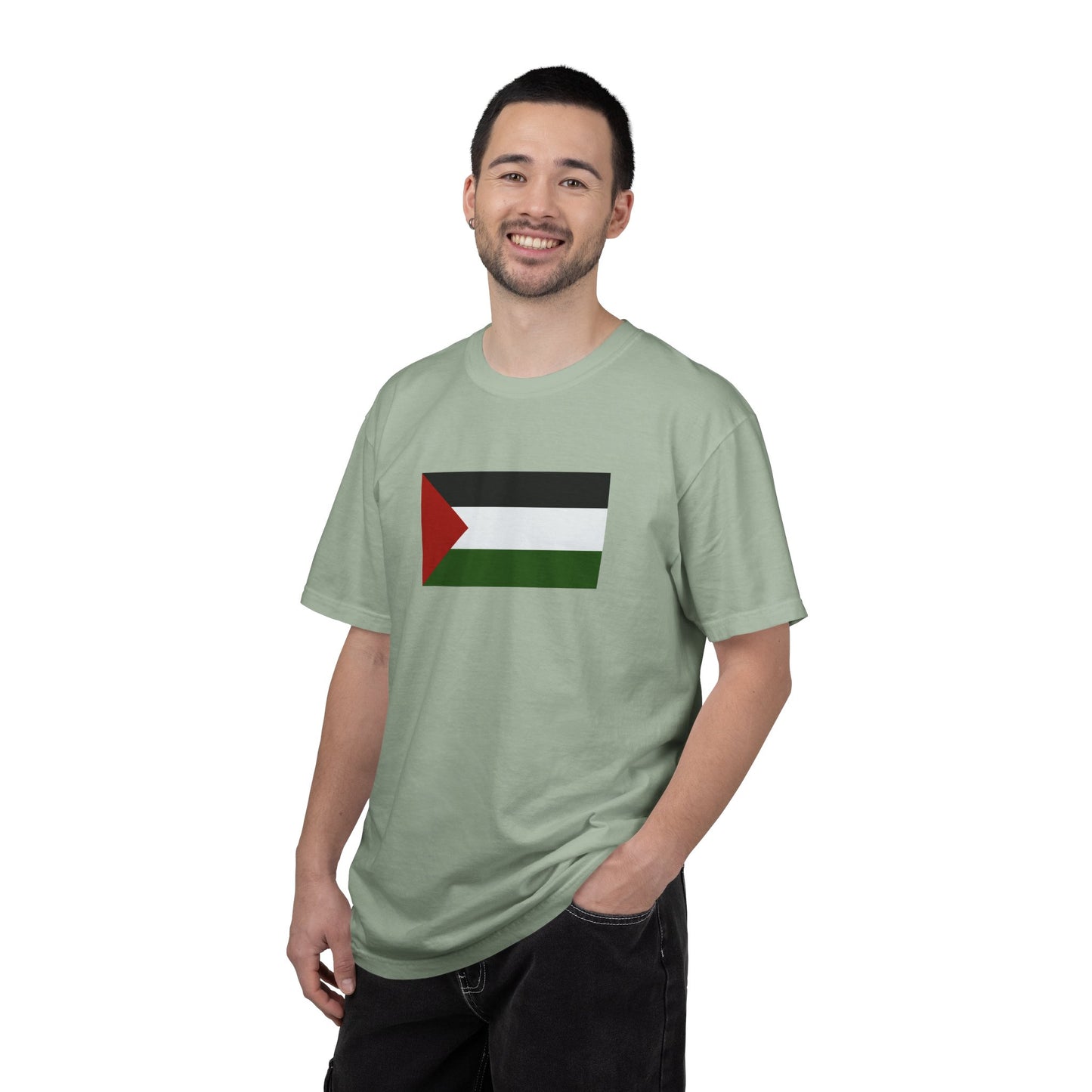 Palestinian Flag, Unisex Garment-Dyed T-shirt, Palestine Freedom Tee by TokyoBill