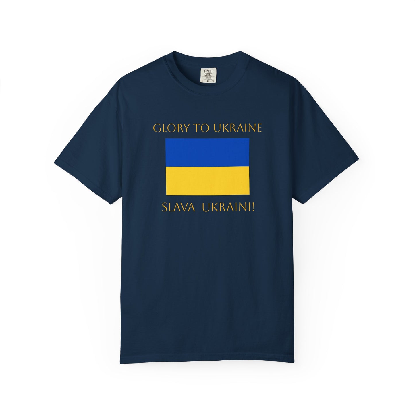 Glory to Ukraine/Slava Ukraini! Unisex Garment-Dyed T-shirt, support for freedom tee by TokyoBill