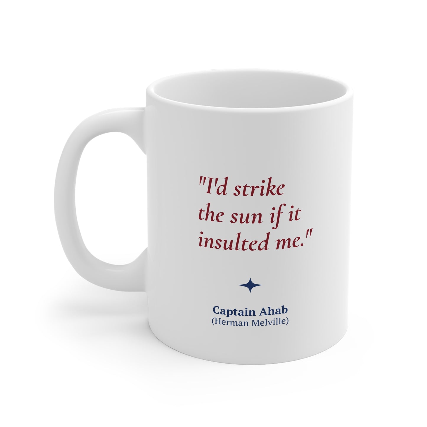 Herman Melville Quote Coffee Mug 11oz Ceramic Classic Literature Gift