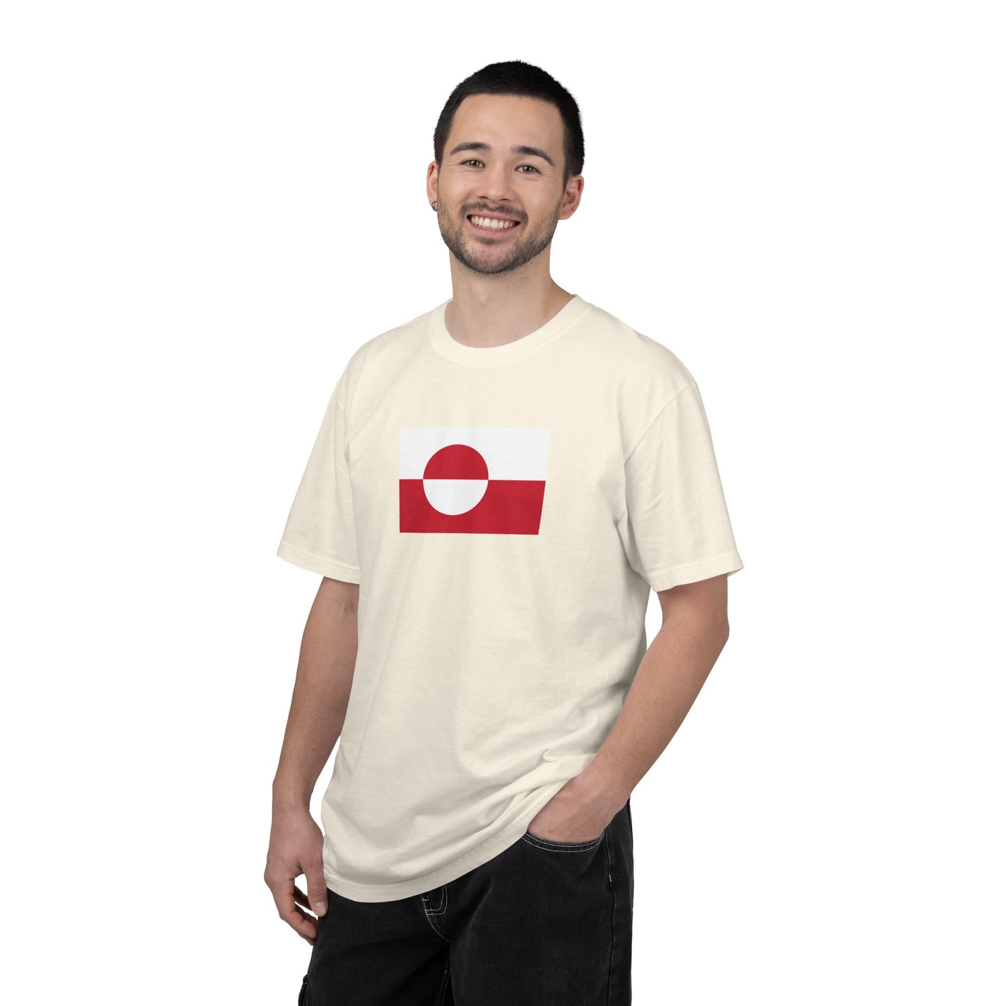 Greenland Flag, Unisex Garment-Dyed T-shirt, Freedom Tee by TokyoBill