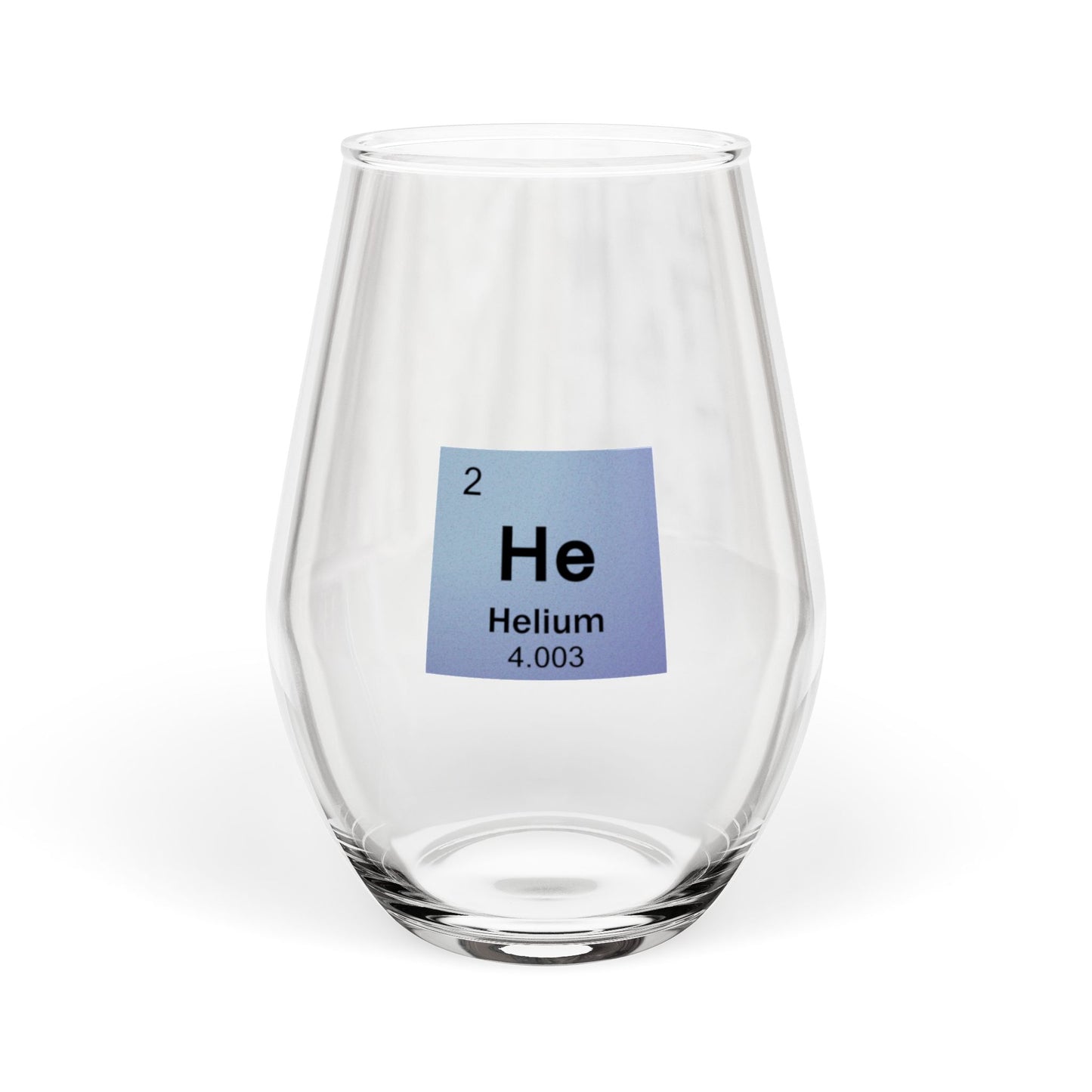 Periodic Table Stemless Wine Glass | Noble Gas Series | Science Gift