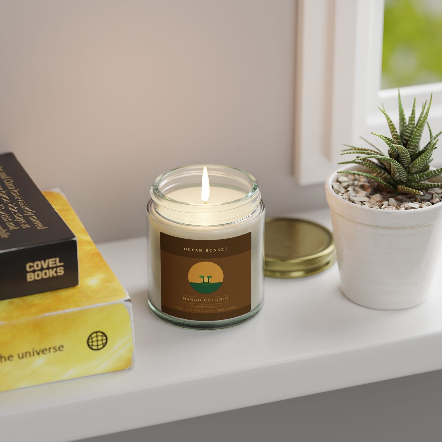 Ocean Sunset | Mango Coconut Scented Candle | Hand-Poured in USA