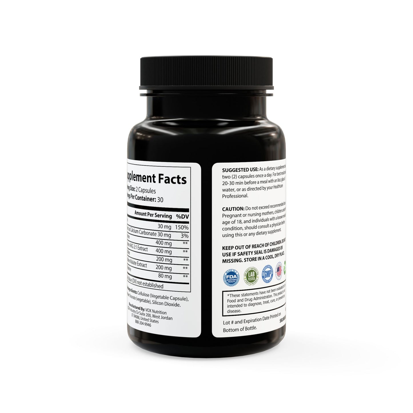 Kumoji L-Arginine Capsules – L-Citrulline, Beta Alanine & AKG 2:1 Extract for Exercise Performance, Endurance & Recovery | 60 Capsules | Non-GMO | GMP Certified
