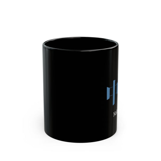 Japanese name 'Nakamura' black coffee mug, by TokyoBill