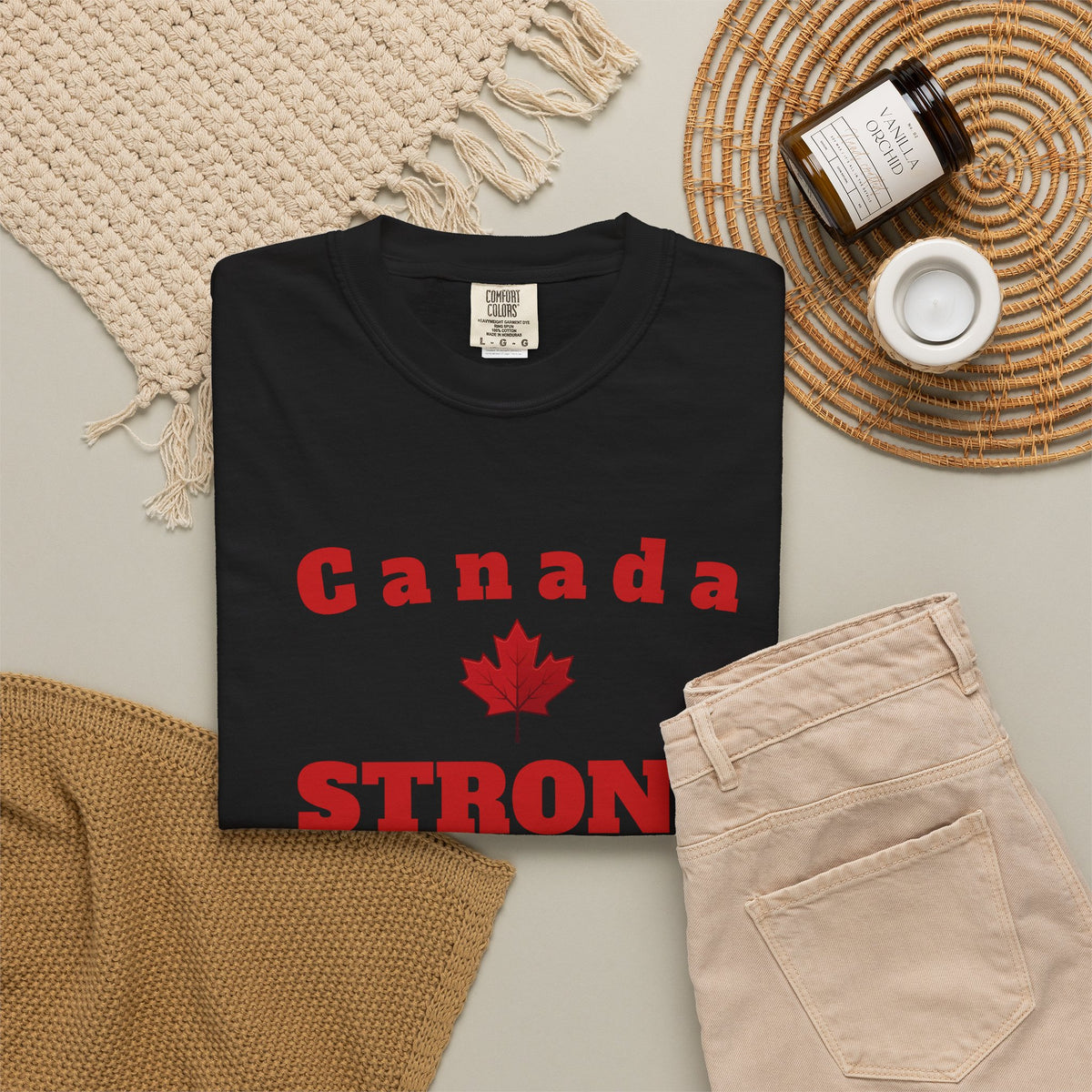 Canada STRONG, Unisex Garment-Dyed T-shirt, Freedom Tee by TokyoBill