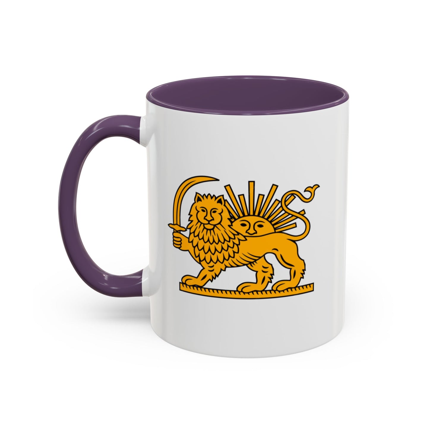 Persian Lion and Sun Mug | Accent Coffee Mug by TokyoBill