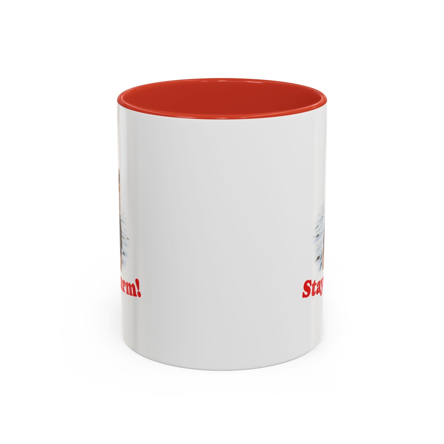 Two-tone Accent 11 oz Coffee Mug w/ Shiba Ken Sweater Dog, by TokyoBill