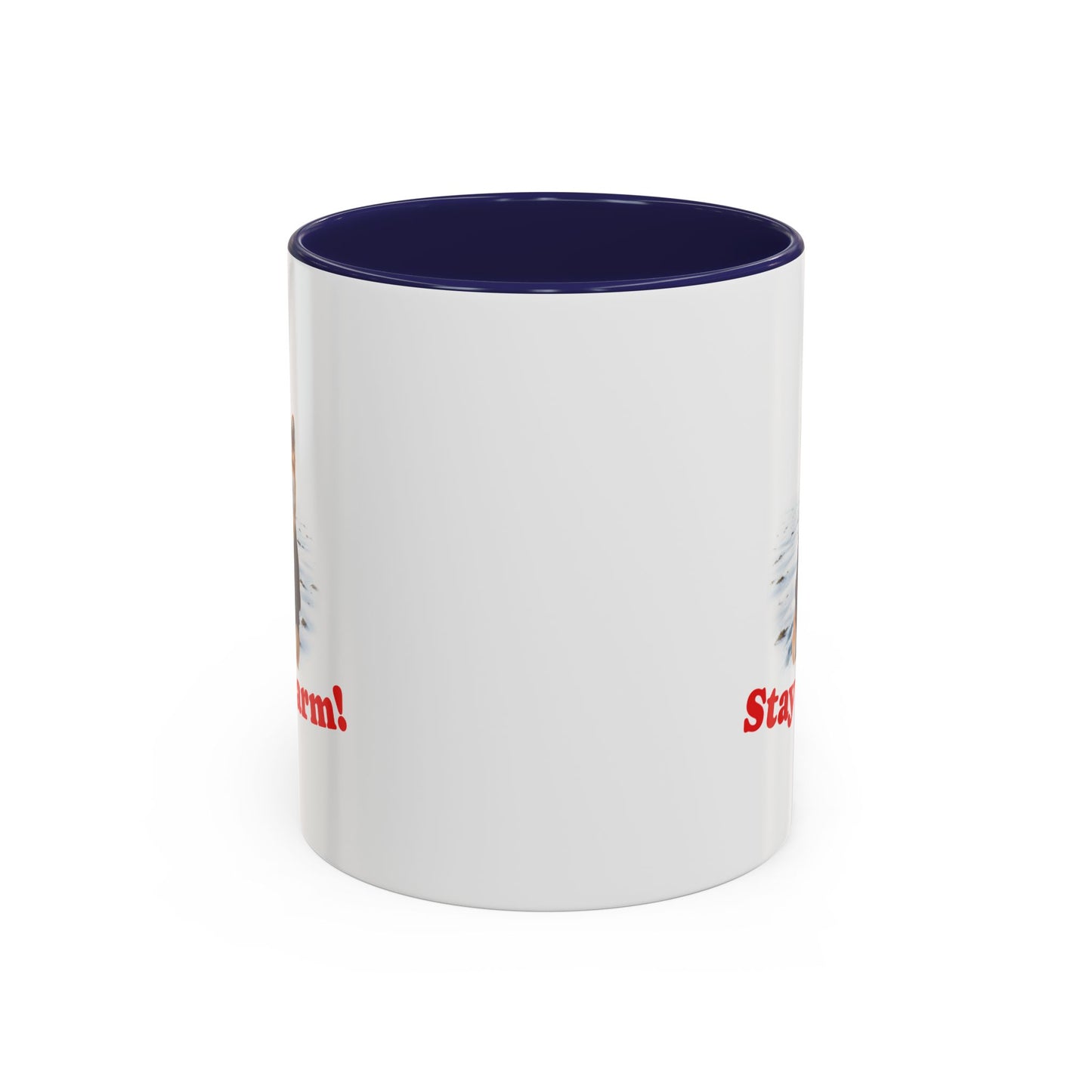 Two-tone Accent 11 oz Coffee Mug w/ Shiba Ken Sweater Dog, by TokyoBill