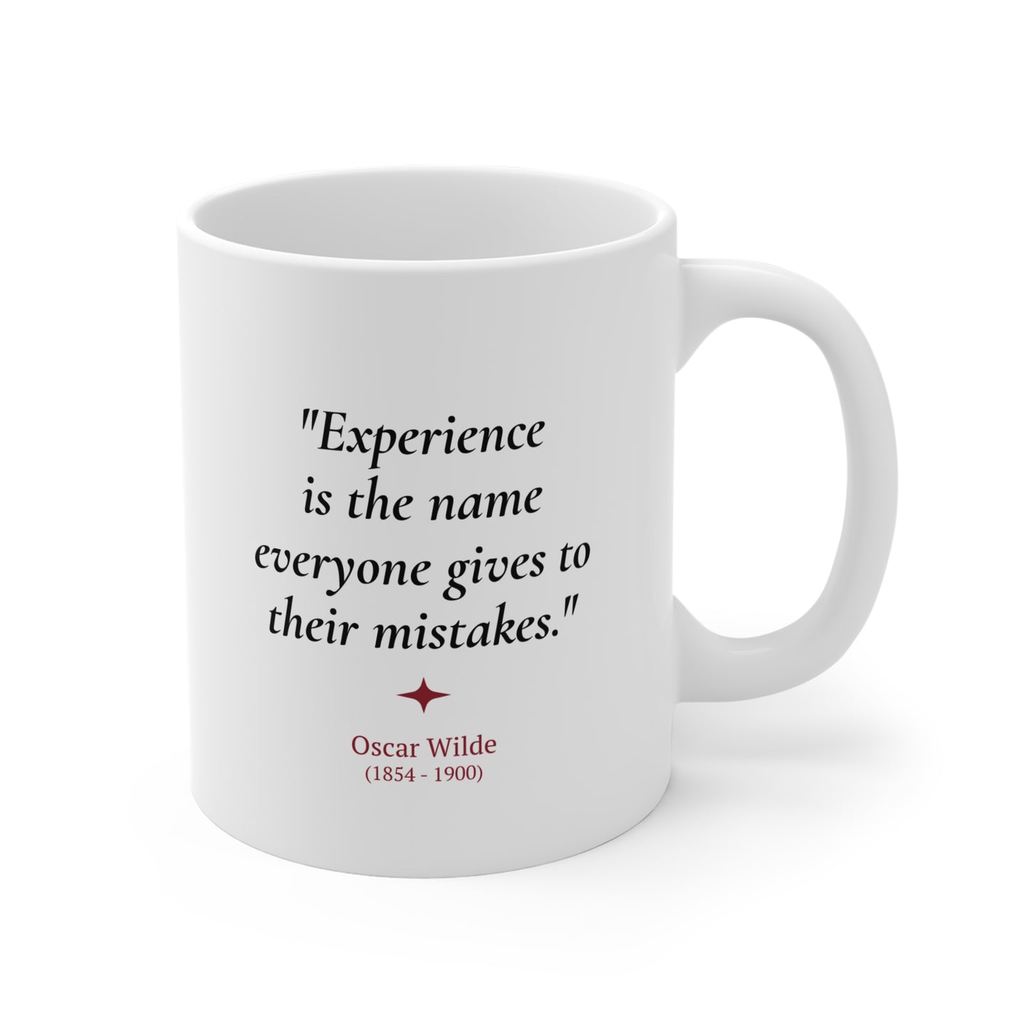 Oscar Wilde Quote Coffee Mug | Irish Wit Literary Gift | 11oz Ceramic Mug