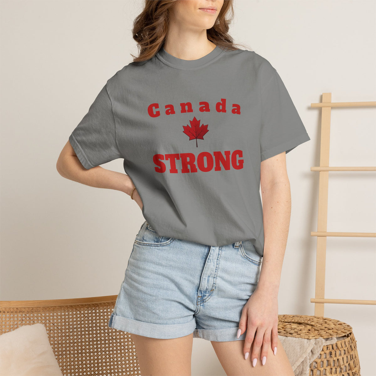 Canada STRONG, Unisex Garment-Dyed T-shirt, Freedom Tee by TokyoBill