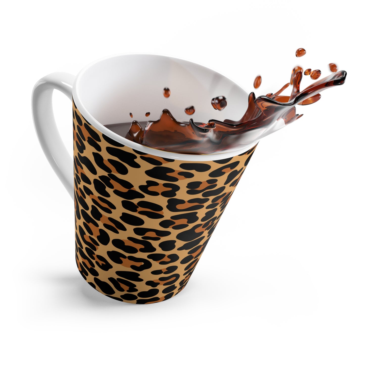 Leopard Print Latte Mug - Ideal for Coffee/Tea Lovers, by TokyoBill