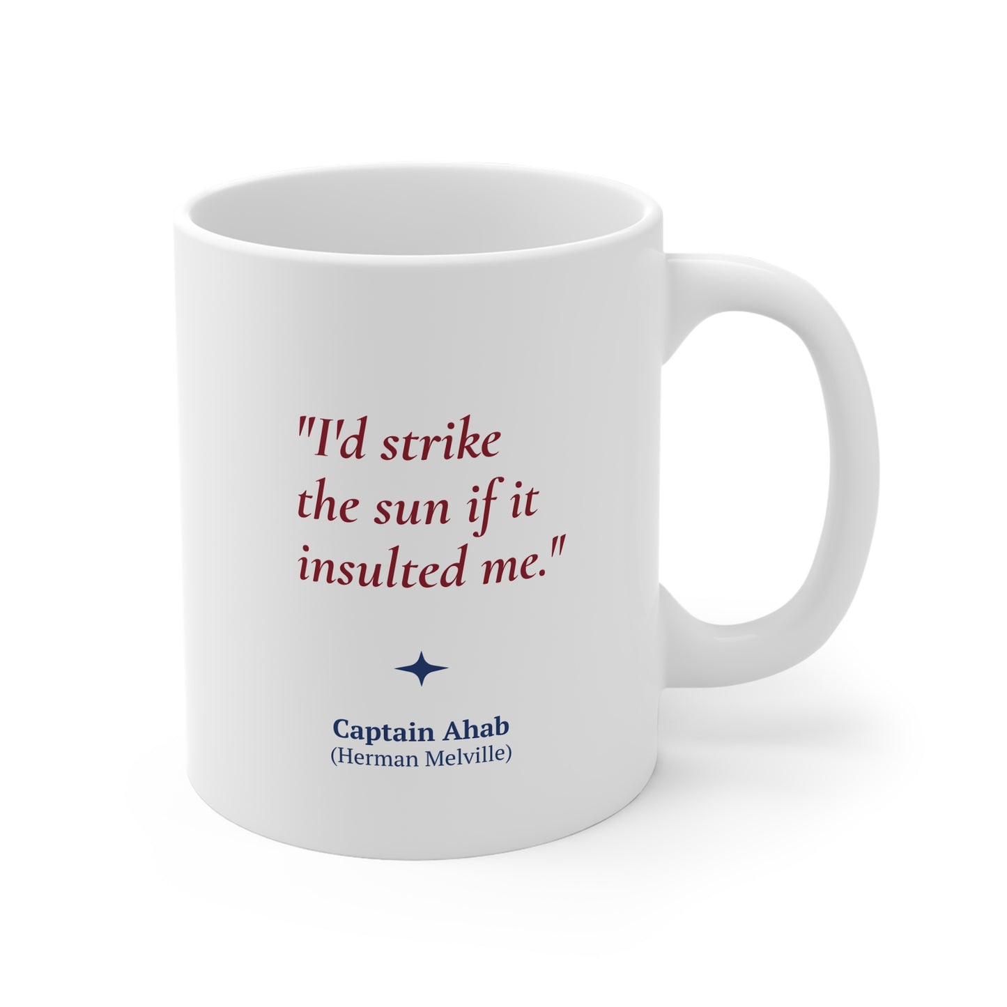 Herman Melville Quote Coffee Mug 11oz Ceramic Classic Literature Gift