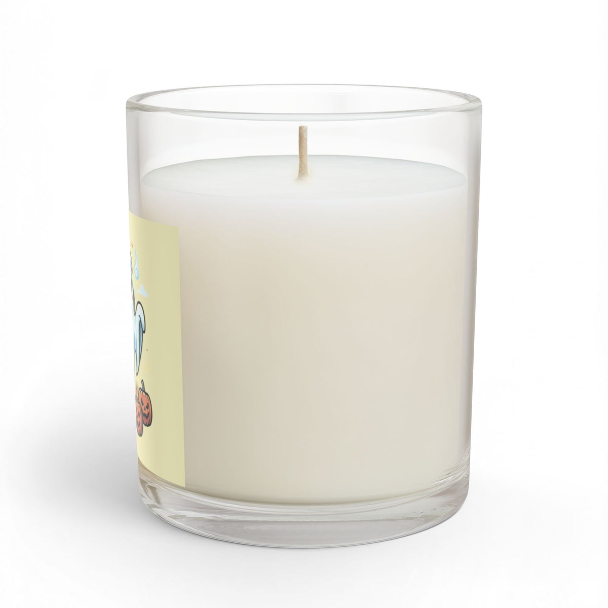 Spooky Japan ghost, Halloween soy wax candle, long burn 55-70 hours, 11oz reusable glass jar,  by TokyoBill