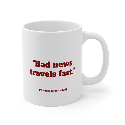 Inspirational quote Plutarch Coffee Mug, by TokyoBill