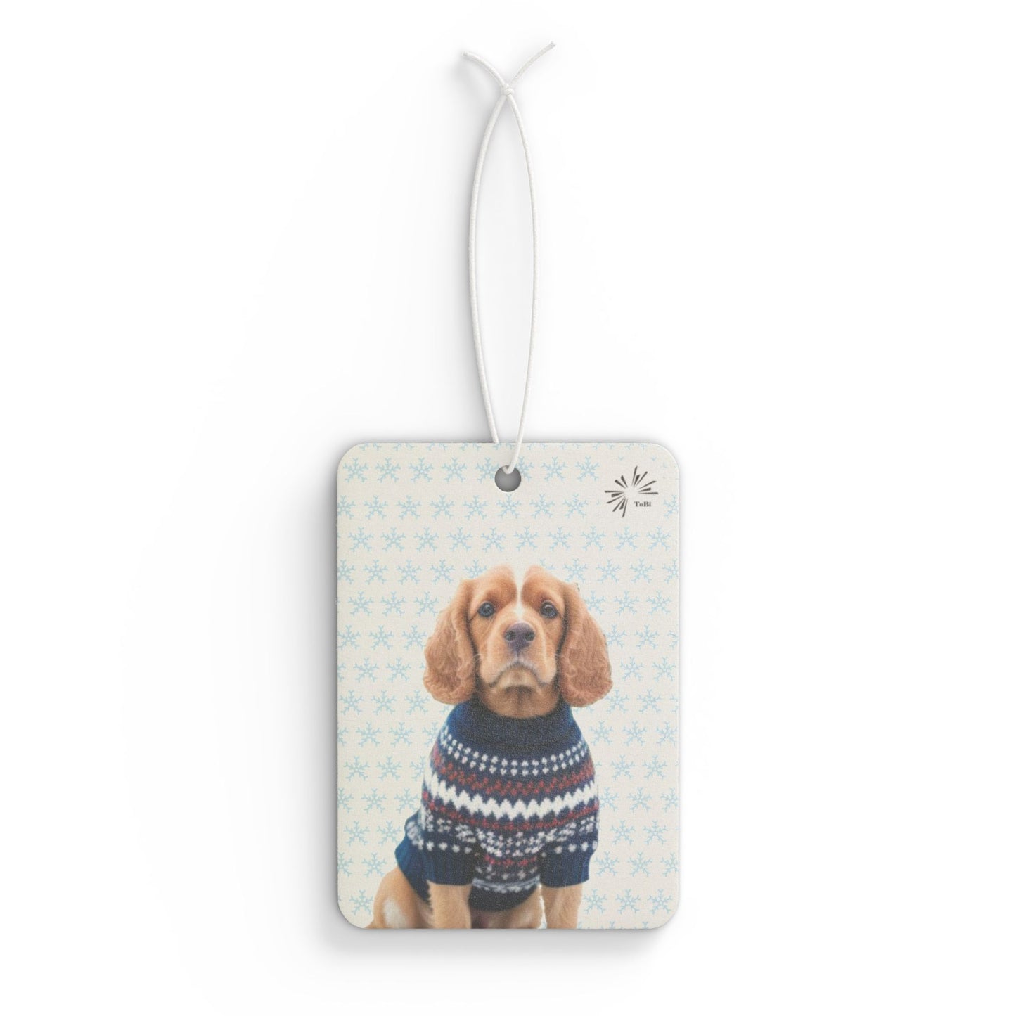 Sweater Dog Car Air Freshener, Cute Cocker Spaniel Car Fragrance, by TokyoBill