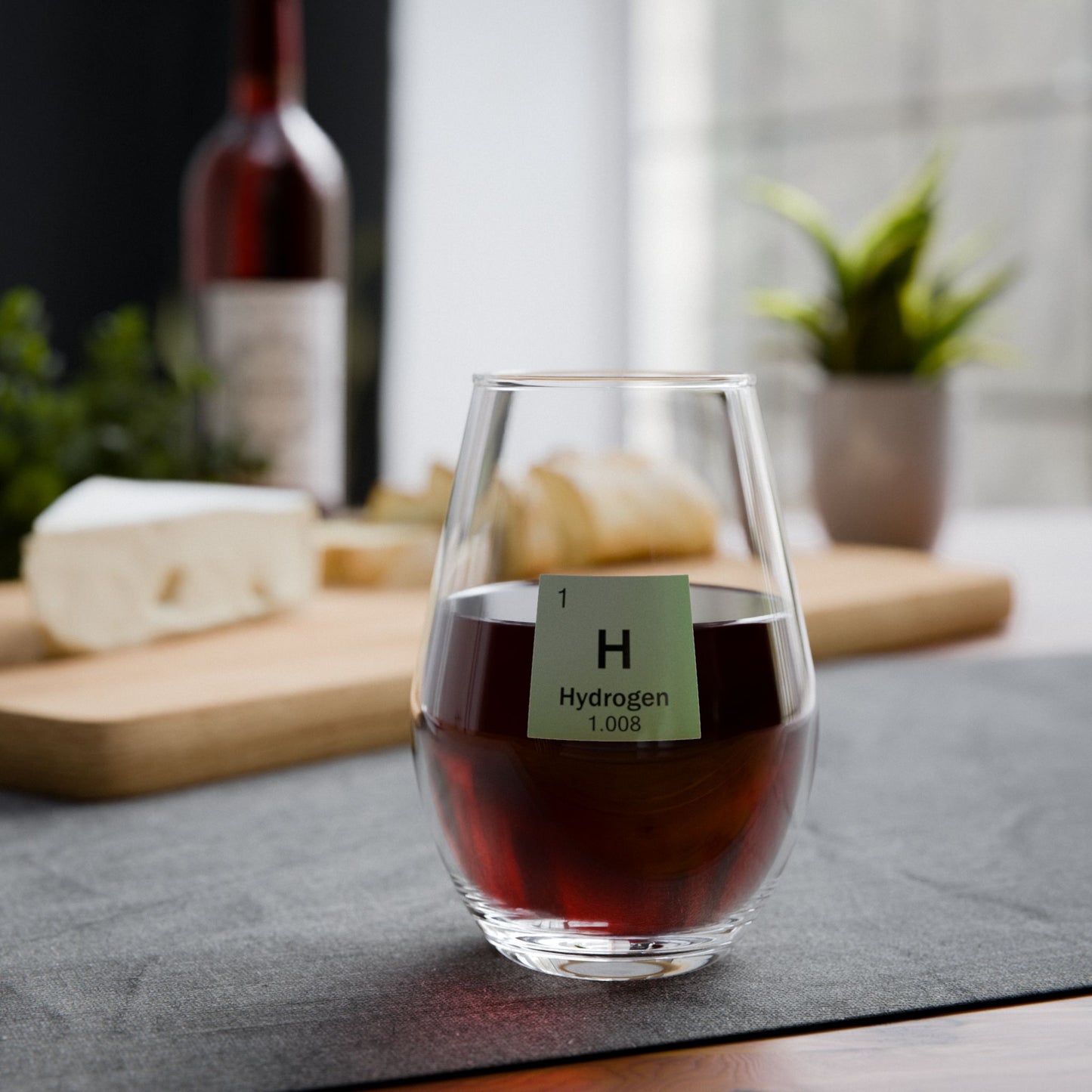 Periodic Table Stemless Wine Glass | Non-Metal Series | Science Gift