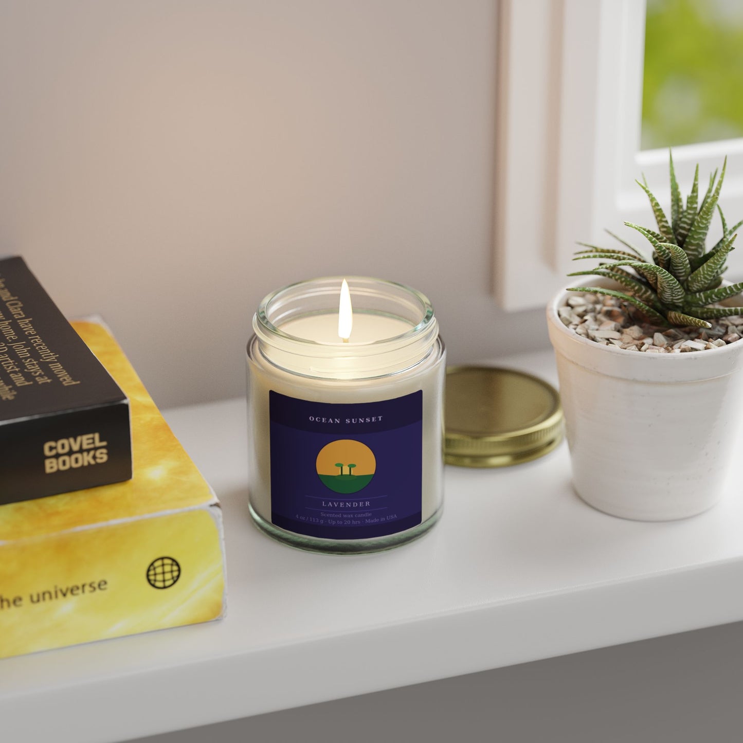 Ocean Sunset | Lavender Scented Candle | Hand-Poured in USA