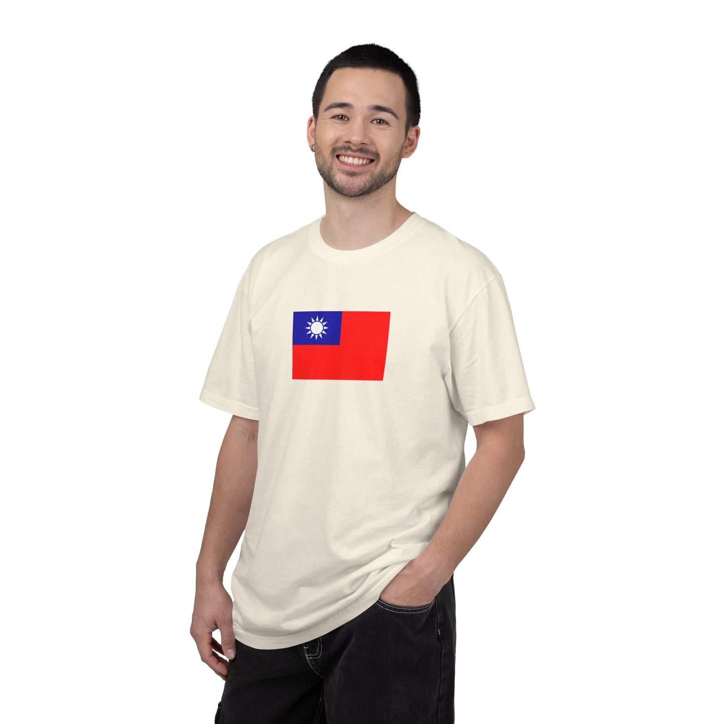 Taiwanese Flag, Unisex Garment-Dyed T-shirt, Taiwan Freedom Tee by TokyoBill