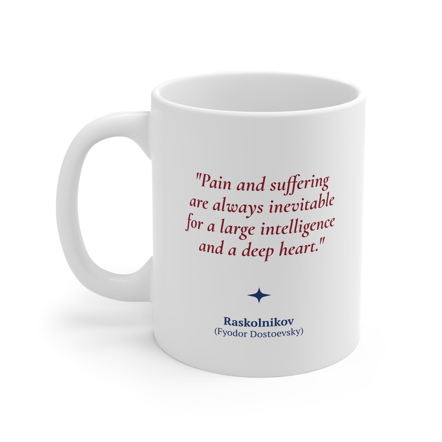 Fyodor Dostoevsky Quote Coffee Mug 11oz Ceramic Classic Literature Gift