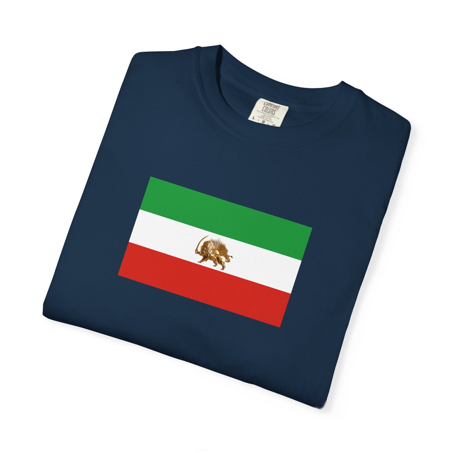 Lion & Sun Iranian Flag, Unisex Garment-Dyed T-shirt, Freedom Tee by TokyoBill
