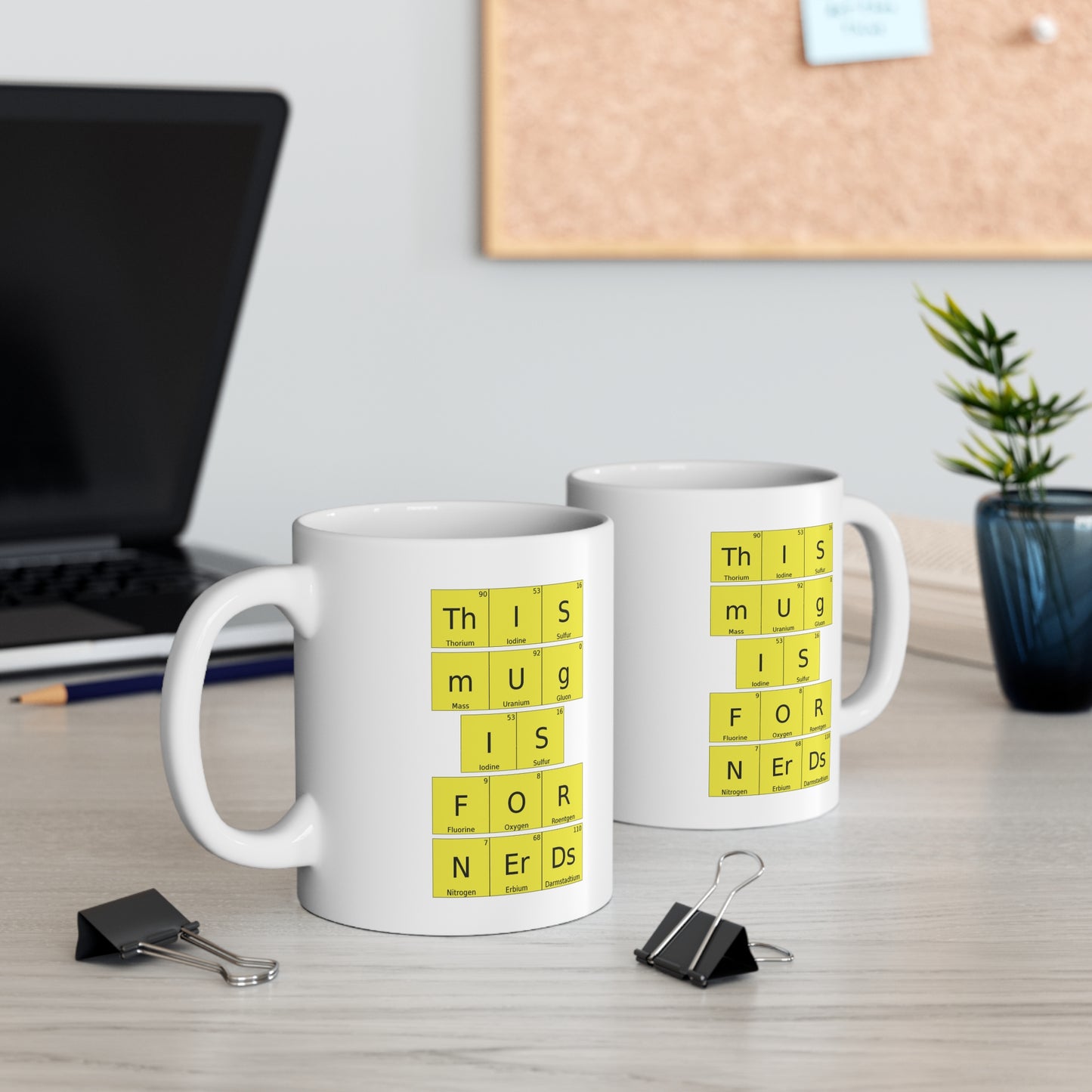 Chemistry & Physics Coffee Cup | Scientific Symbols Mug for Nerds, by TokyoBill