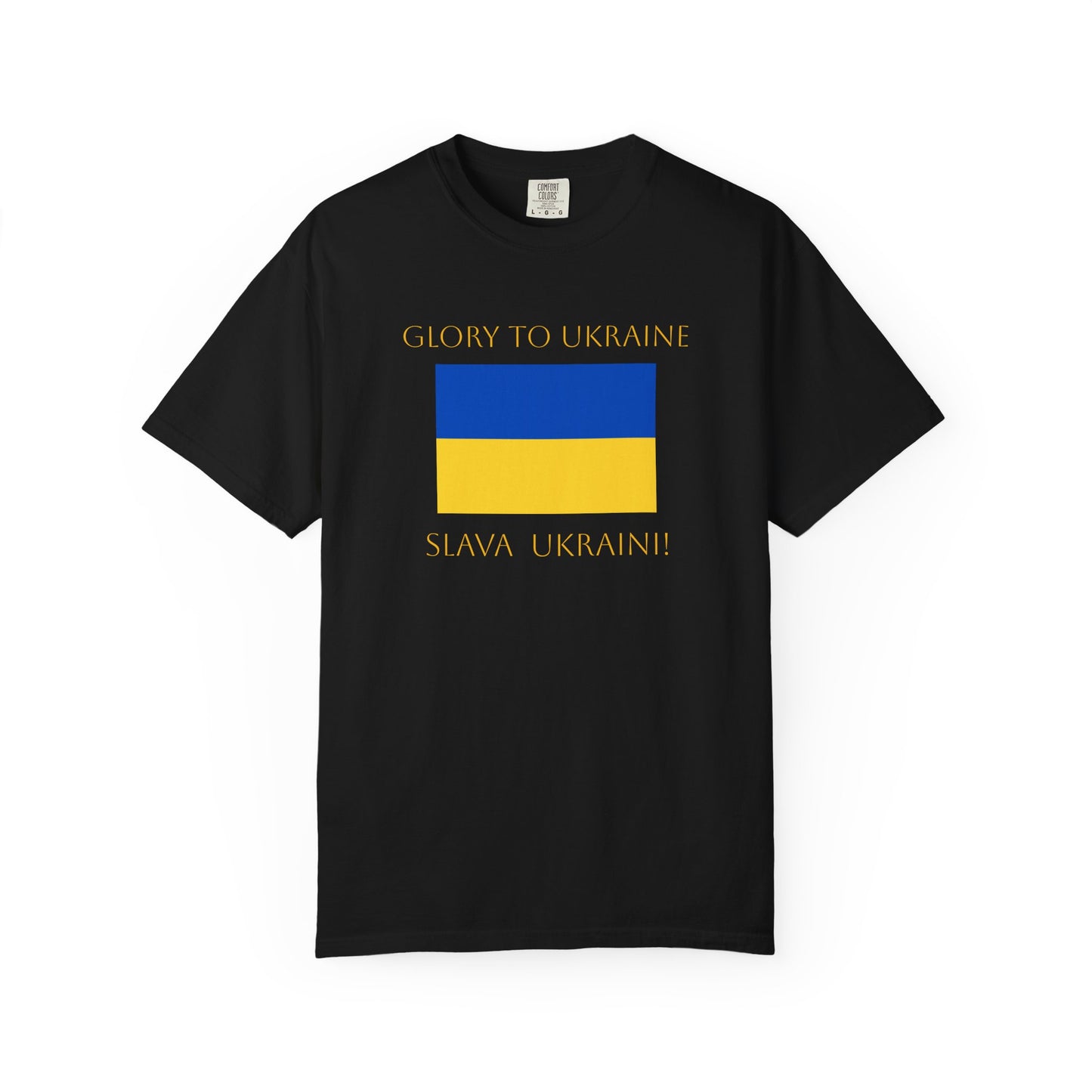 Glory to Ukraine/Slava Ukraini! Unisex Garment-Dyed T-shirt, support for freedom tee by TokyoBill