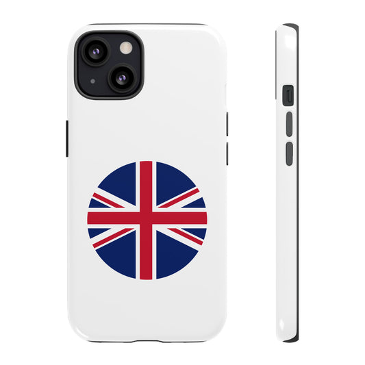 Circular UK Flag iPhone Case (Tough Case model series 13) by TokyoBill