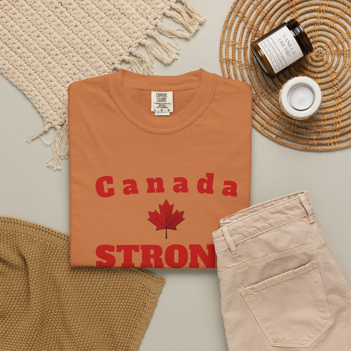 Canada STRONG, Unisex Garment-Dyed T-shirt, Freedom Tee by TokyoBill