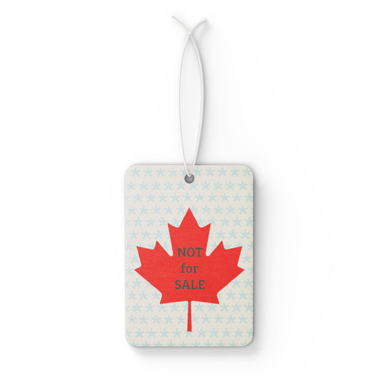 Canada is Not a country for sale -- Original car air freshener by TokyoBill