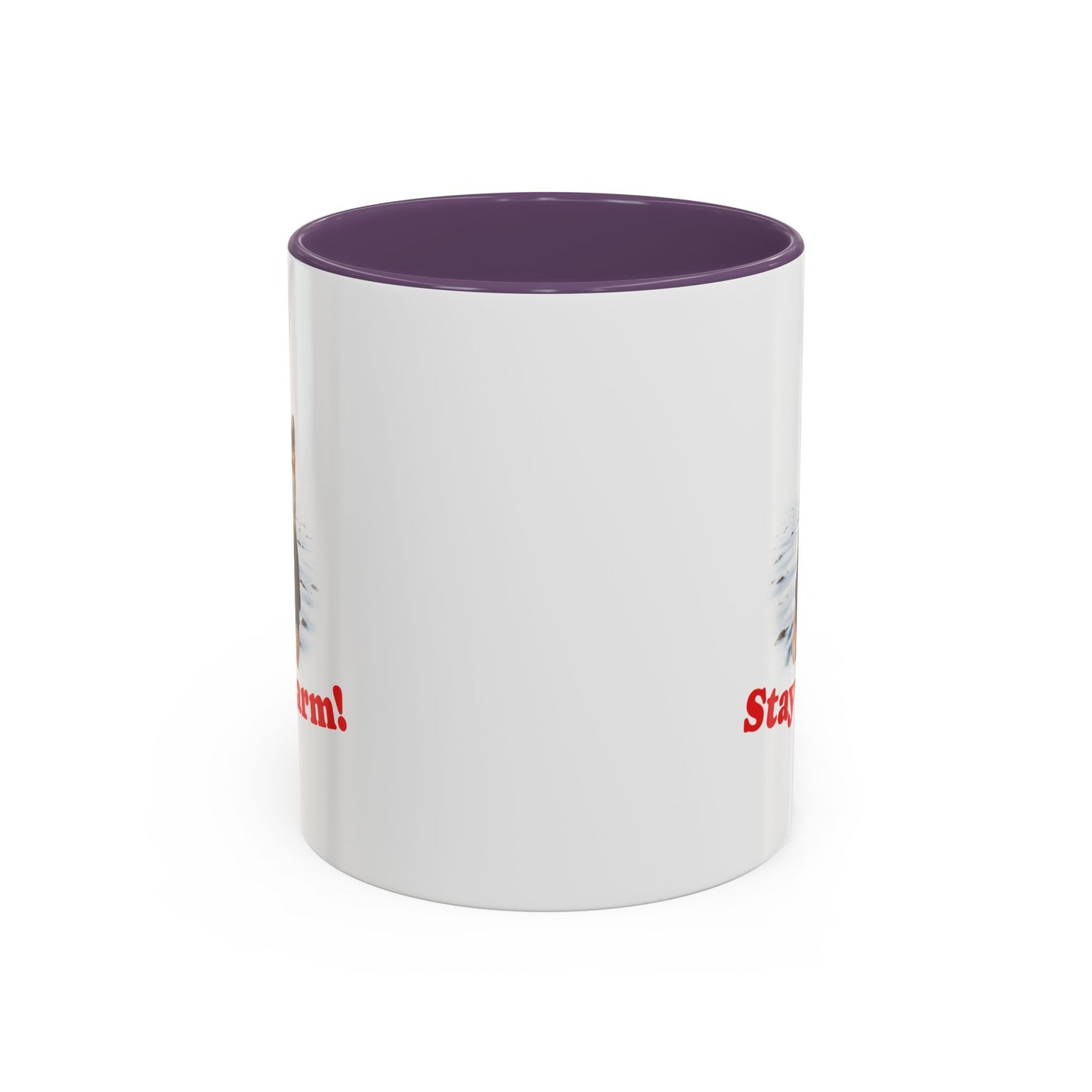 Two-tone Accent 11 oz Coffee Mug w/ Shiba Ken Sweater Dog, by TokyoBill
