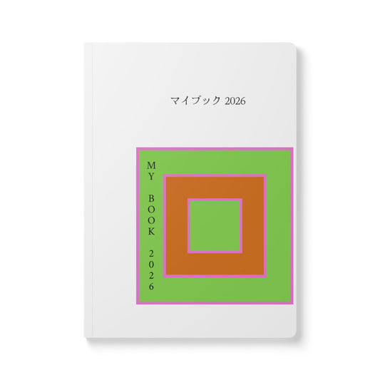 Softcover Journal — Minimal Japanese-Inspired 2026 Planner (“My Book 2026” / 桜 Kumōji)