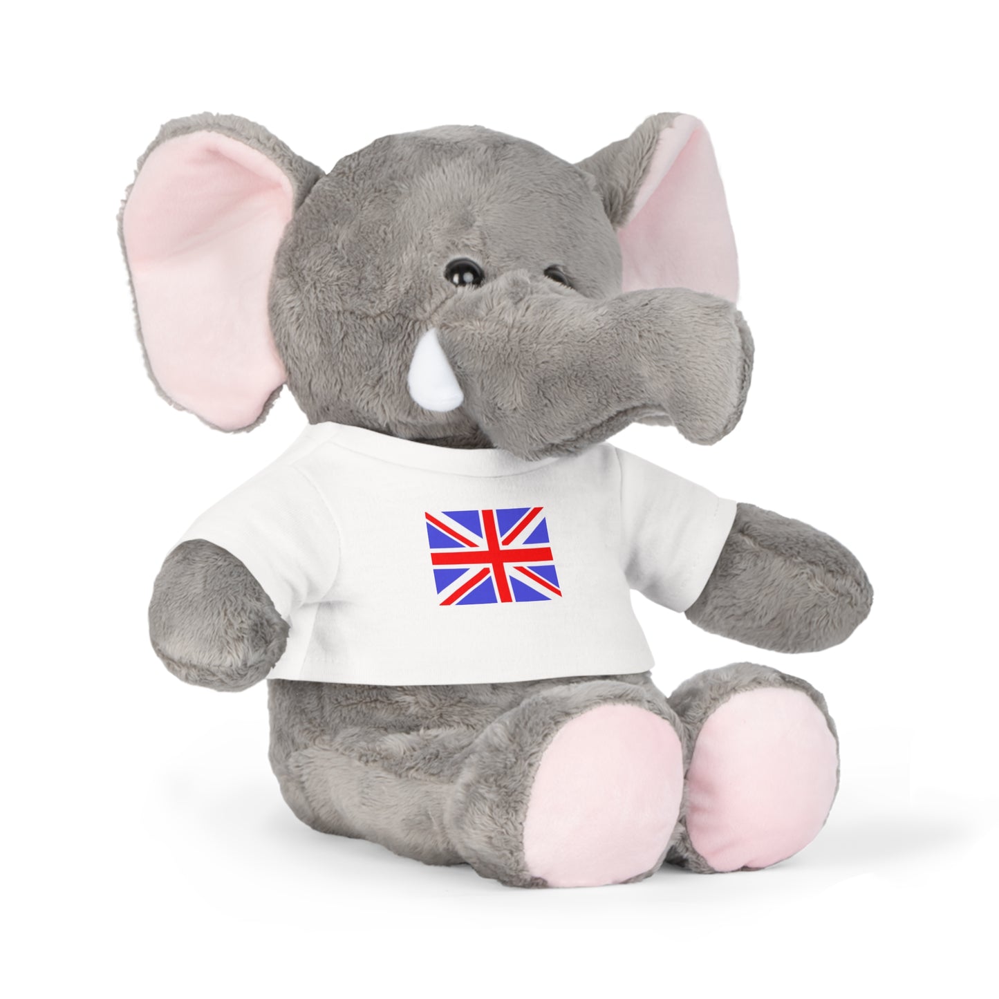 Plush Toy Animal w/UK Flag Tee, by TokyoBill