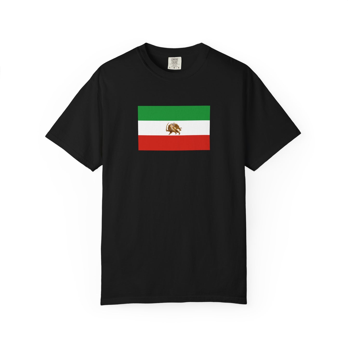 Lion & Sun Iranian Flag, Unisex Garment-Dyed T-shirt, Freedom Tee by TokyoBill