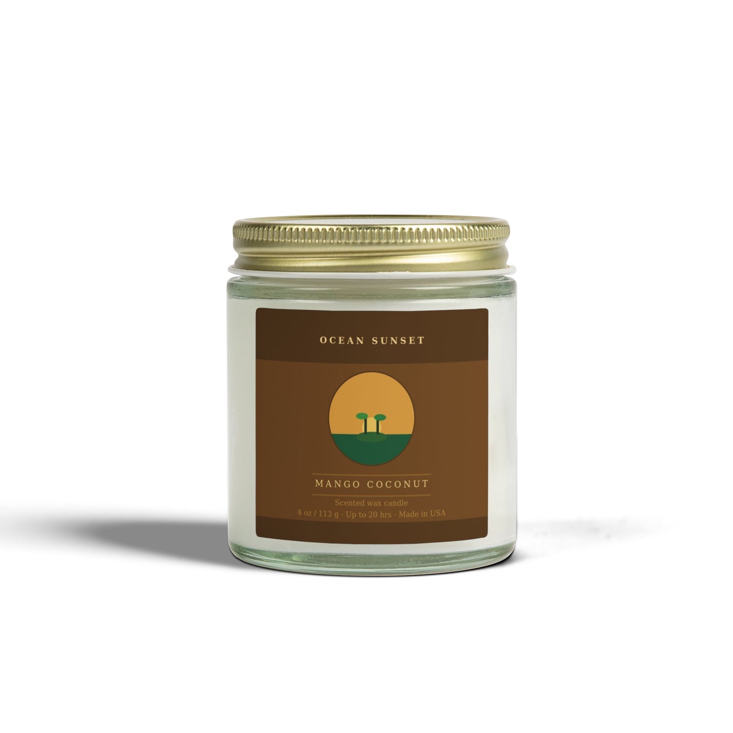 Ocean Sunset | Mango Coconut Scented Candle | Hand-Poured in USA