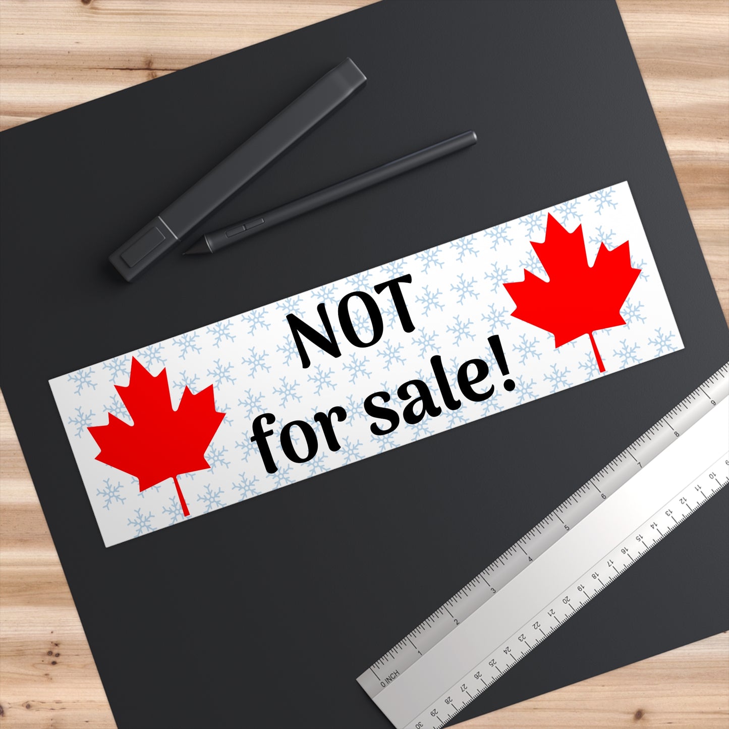 Canada is Not a country for Sale -- Bumper Sticker original by TokyoBill