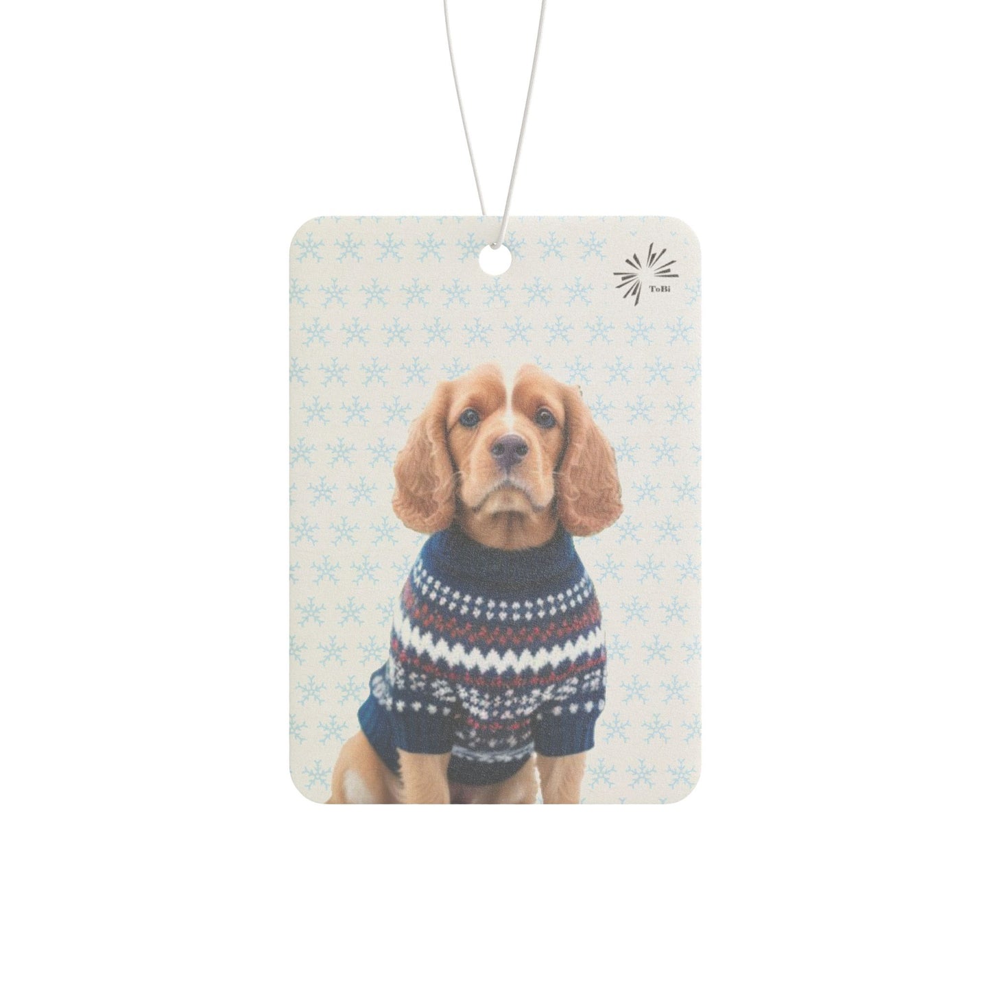 Sweater Dog Car Air Freshener, Cute Cocker Spaniel Car Fragrance, by TokyoBill