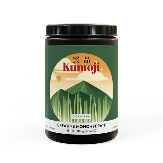 Kumoji Creatine Monohydrate Powder – Pure Unflavored Formula | 300g (10.58oz) | Non-GMO | GMP Certified | Vegetarian