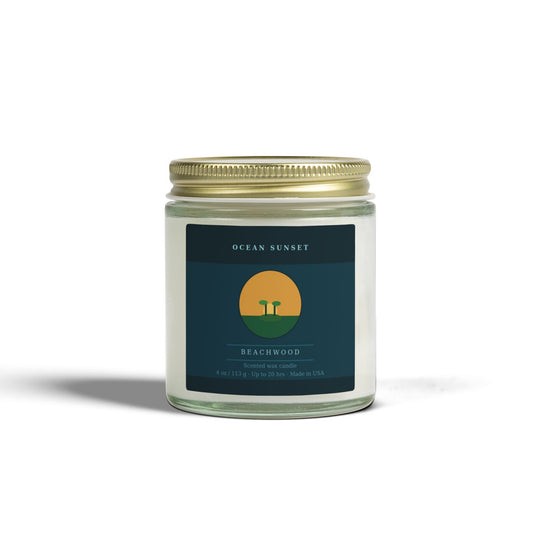 Ocean Sunset | Beachwood Scented Candle | Hand-Poured in USA