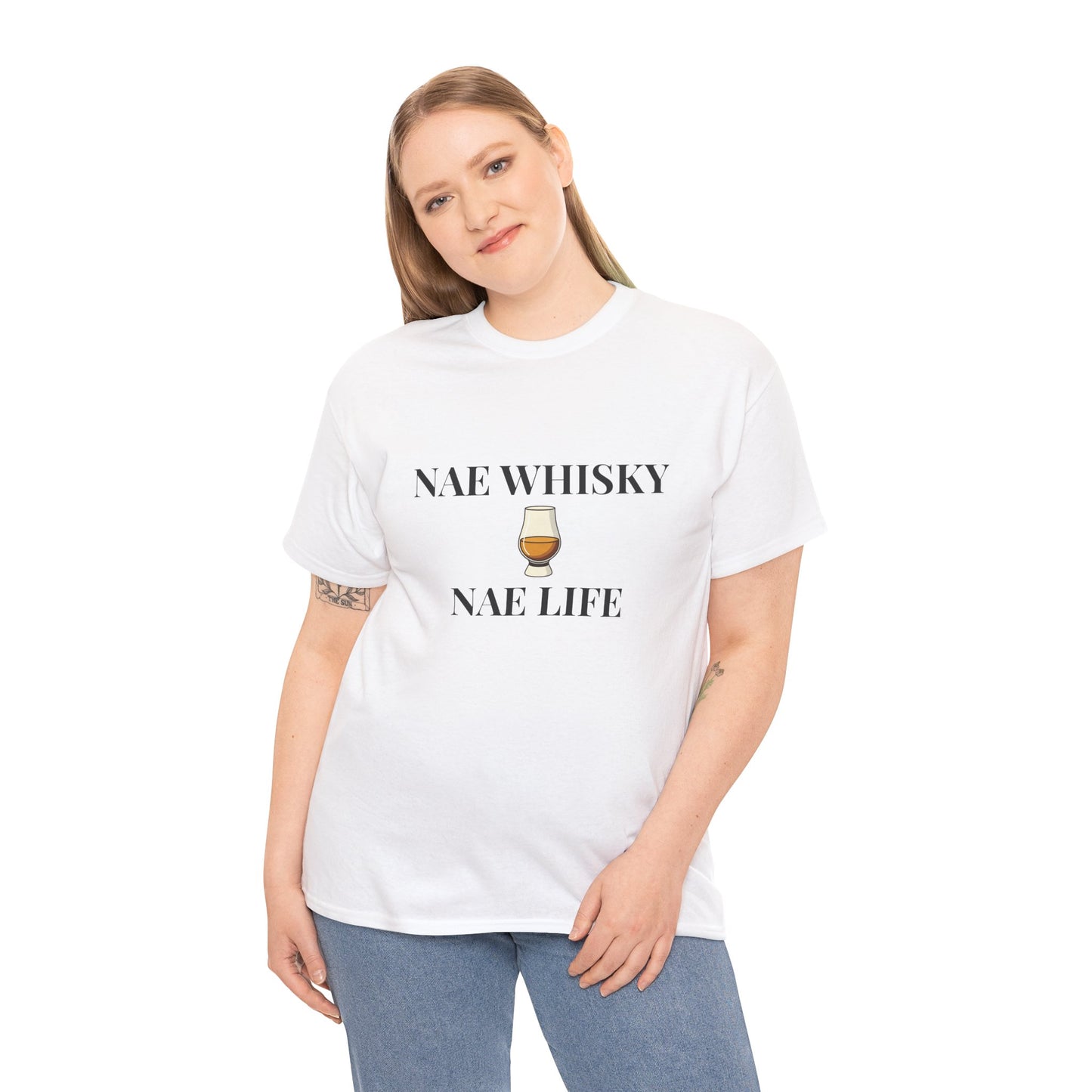 Nae Whisky Nae Life drinking tee | Funny whisky drink shirt
