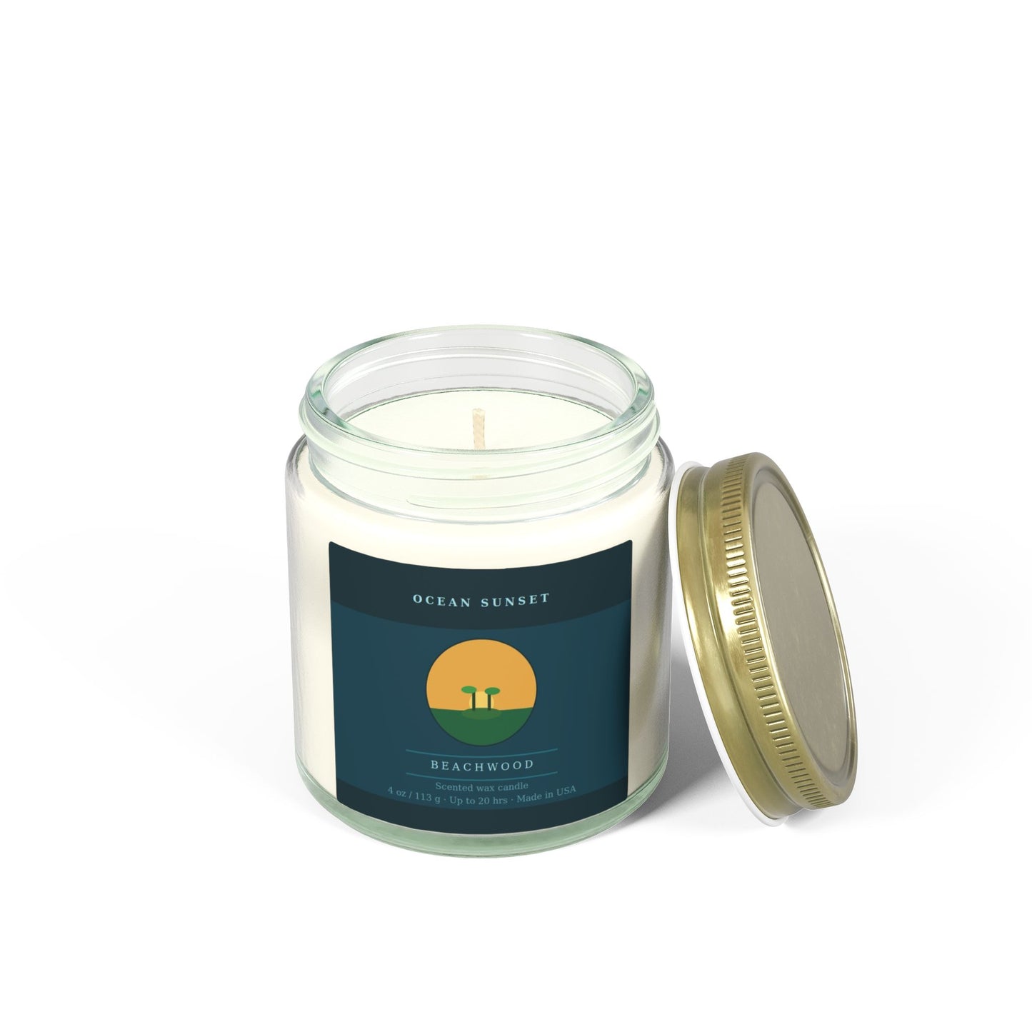 Ocean Sunset | Beachwood Scented Candle | Hand-Poured in USA