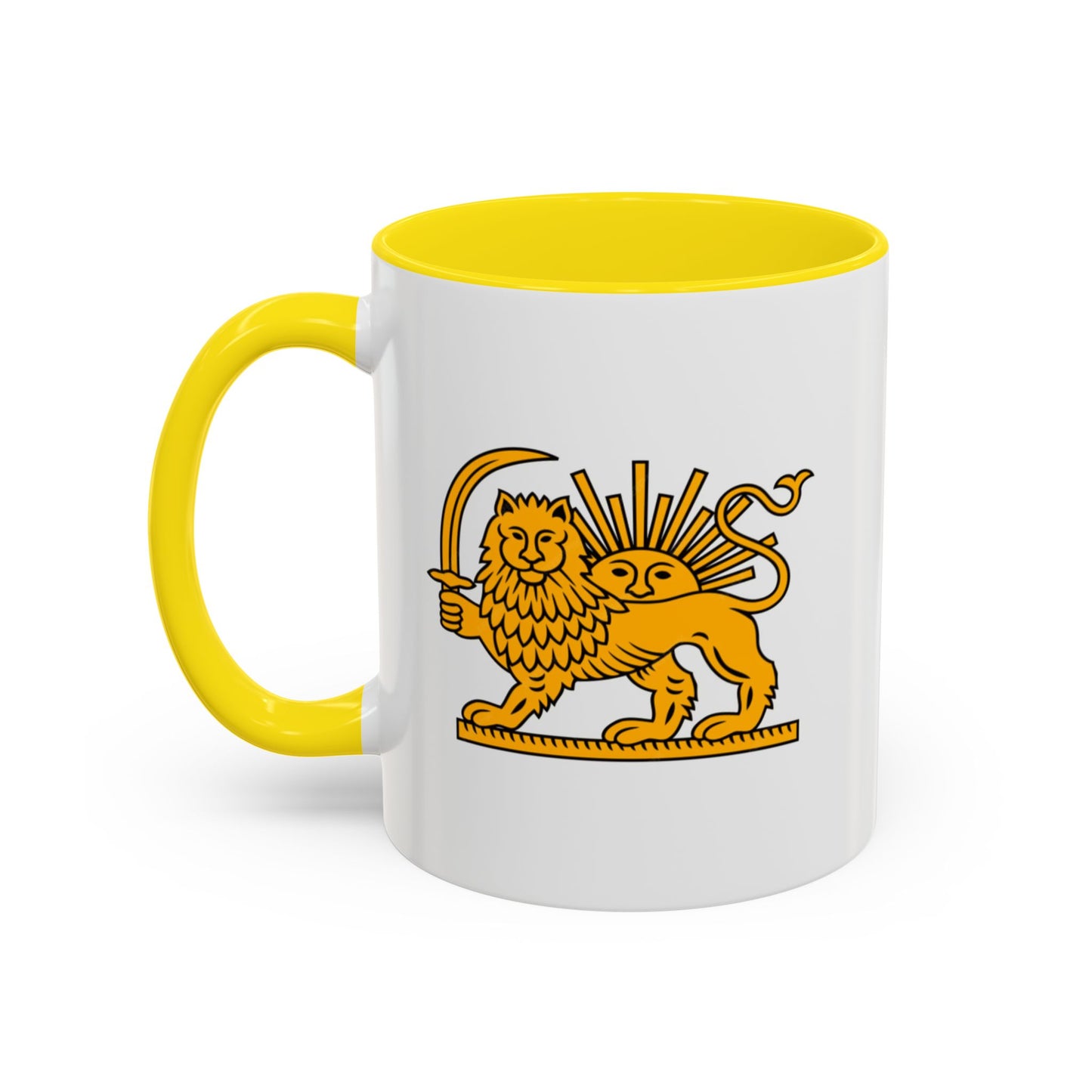 Persian Lion and Sun Mug | Accent Coffee Mug by TokyoBill