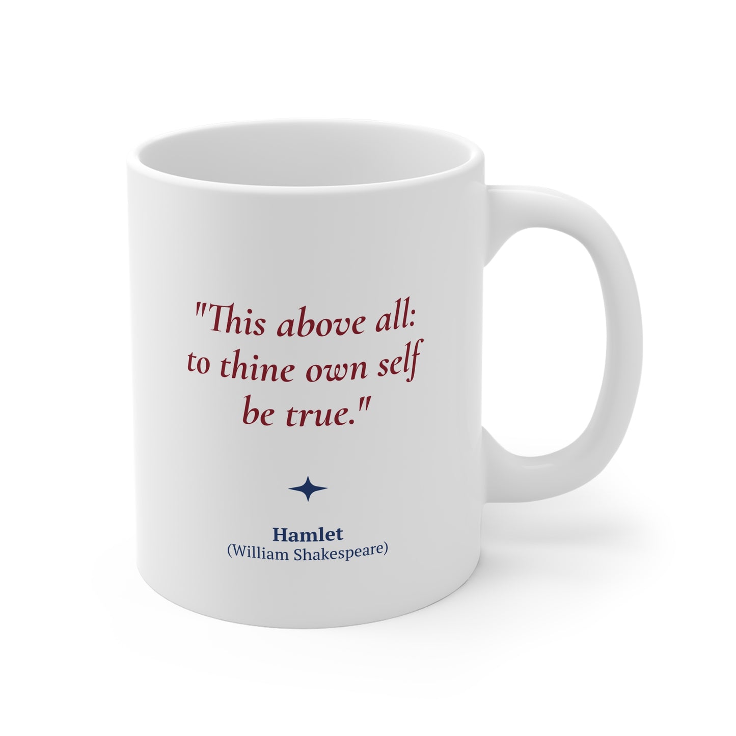 William Shakespeare Quote Coffee Mug 11oz Ceramic Classic Literature Gift